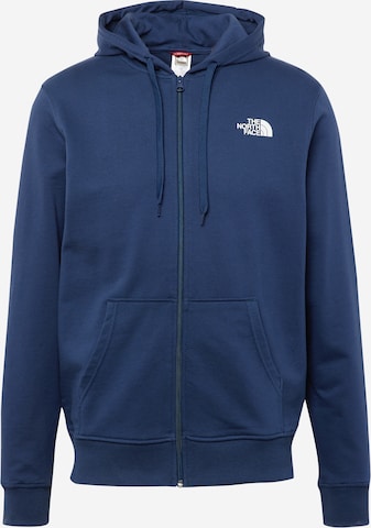 THE NORTH FACE - Casaco em moletão 'Open Gate' em azul: frente