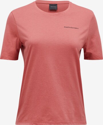 PEAK PERFORMANCE Performance Shirt 'Explore ' in Pink: front