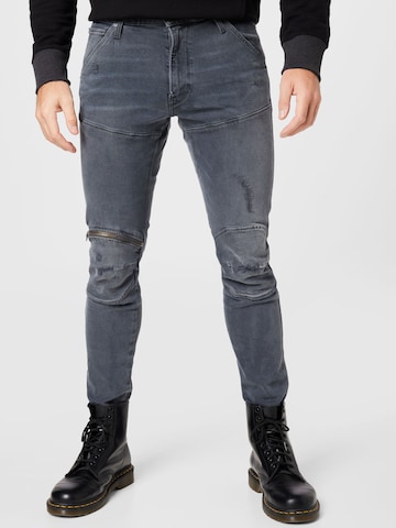 G-Star RAW Skinny Fit Дънки в сиво: отпред