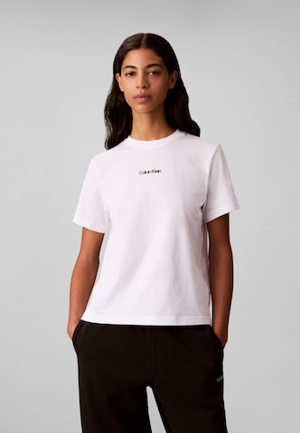 Calvin Klein Μπλουζάκι σε λευκό: μπροστά