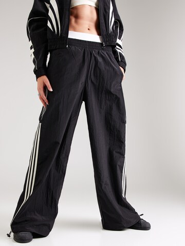 ADIDAS ORIGINALS Wide leg Trousers 'Atlanta' in Black