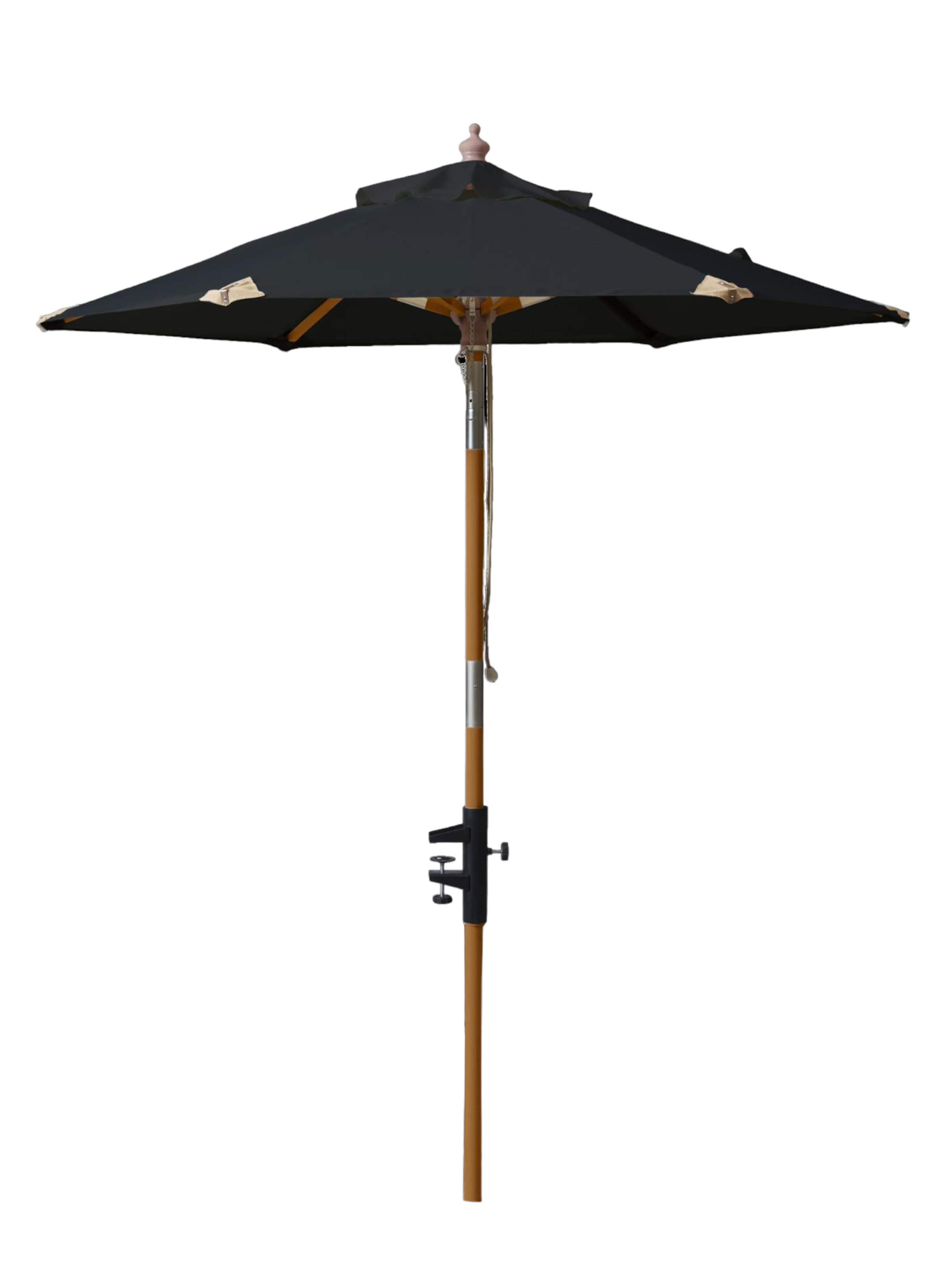 cinas Sonnenschirm in Schwarz: Vorderseite