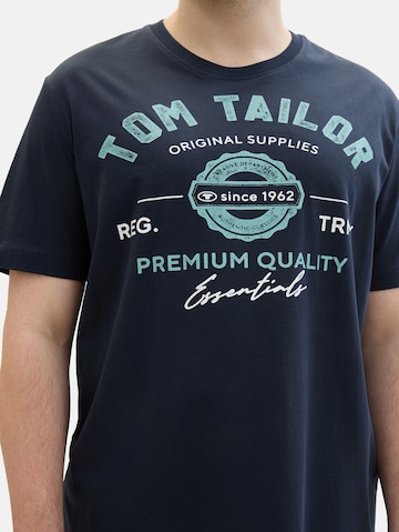 TOM TAILOR Men + T-Shirt in Blau