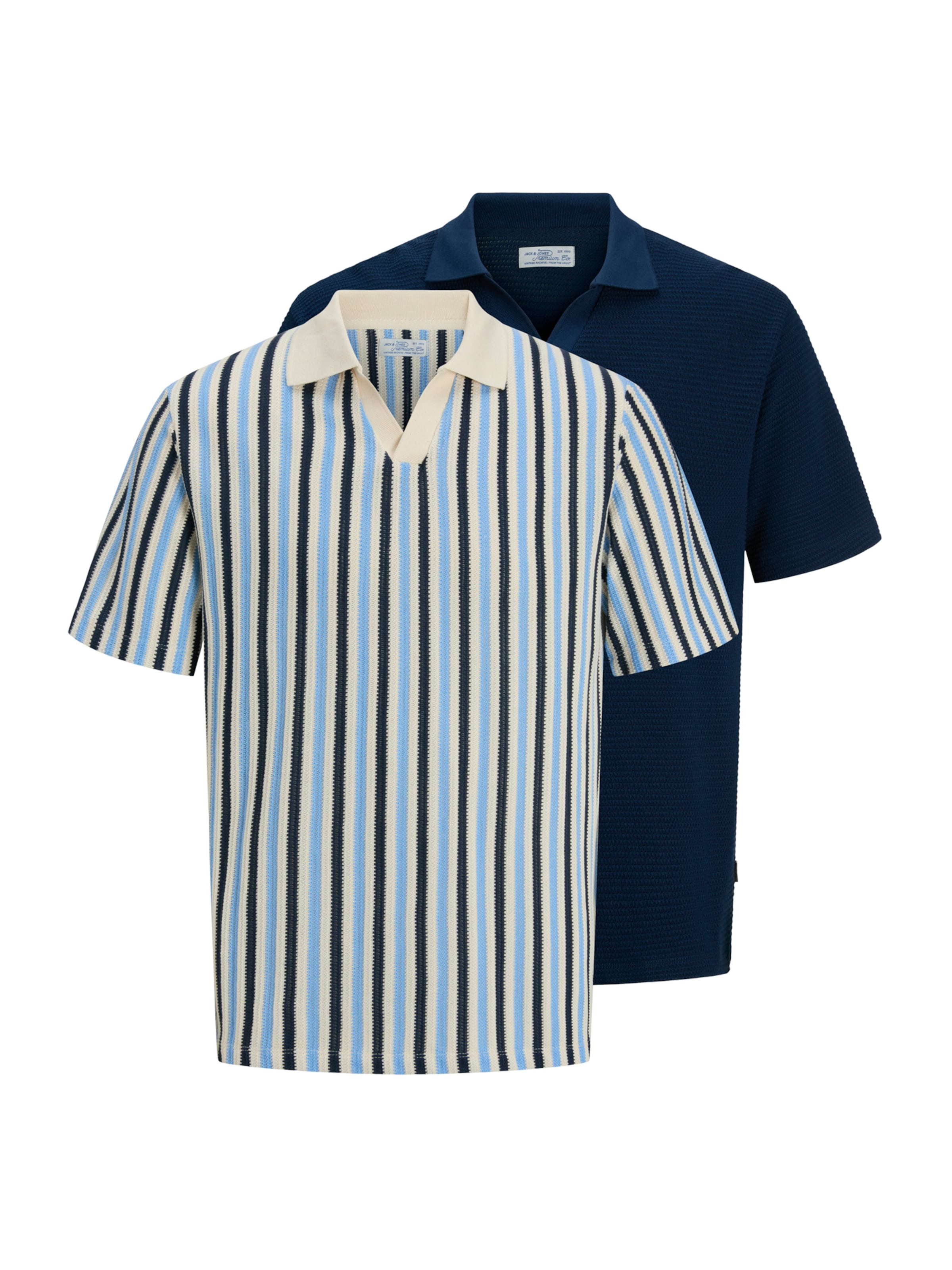 Jack & Jones Premium Poloshirt 'JPRBLUHARRY' in Blau: Vorderseite