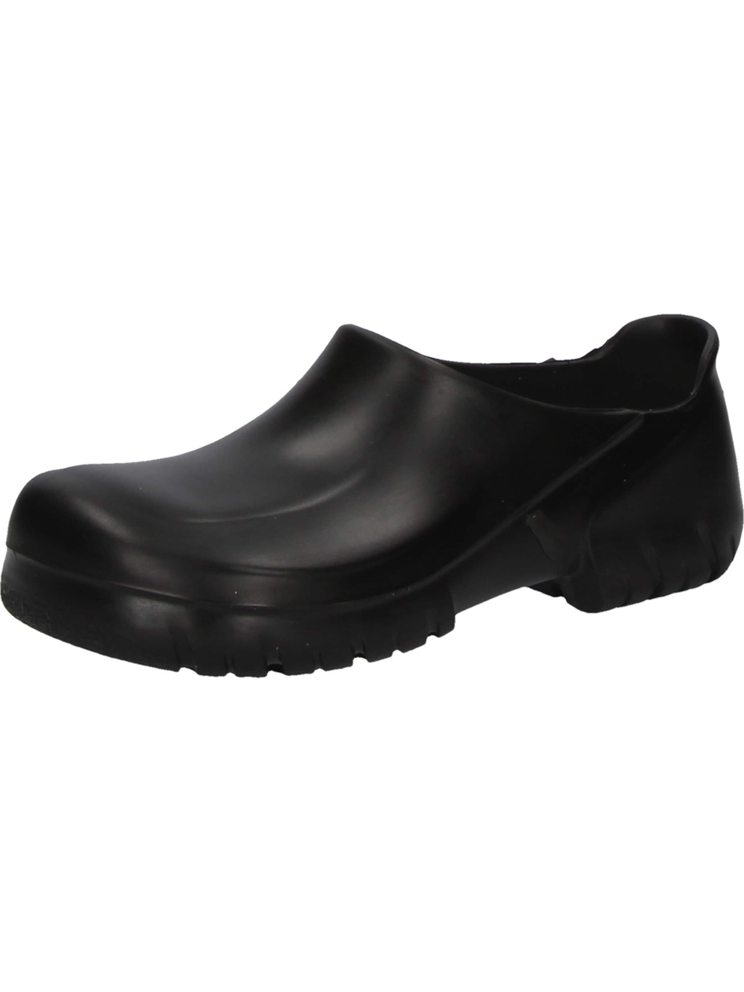 BIRKENSTOCK Clogs 'Gartenclogs Alpro mit Stahlkappe' in Black: front