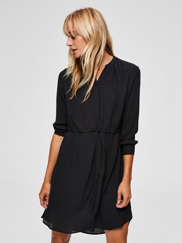 Robe-chemise 'Damina' SELECTED FEMME en noir : devant