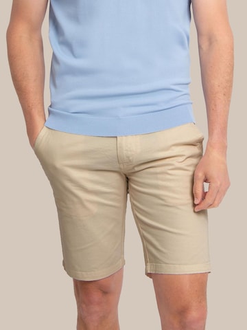 Suitable Slimfit Broek 'Berry' in Beige