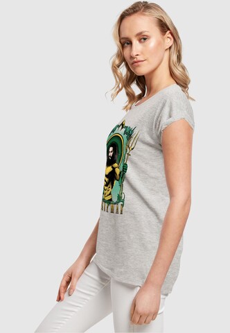 ABSOLUTE CULT T-Shirt 'Aquaman - Trident' in Grau
