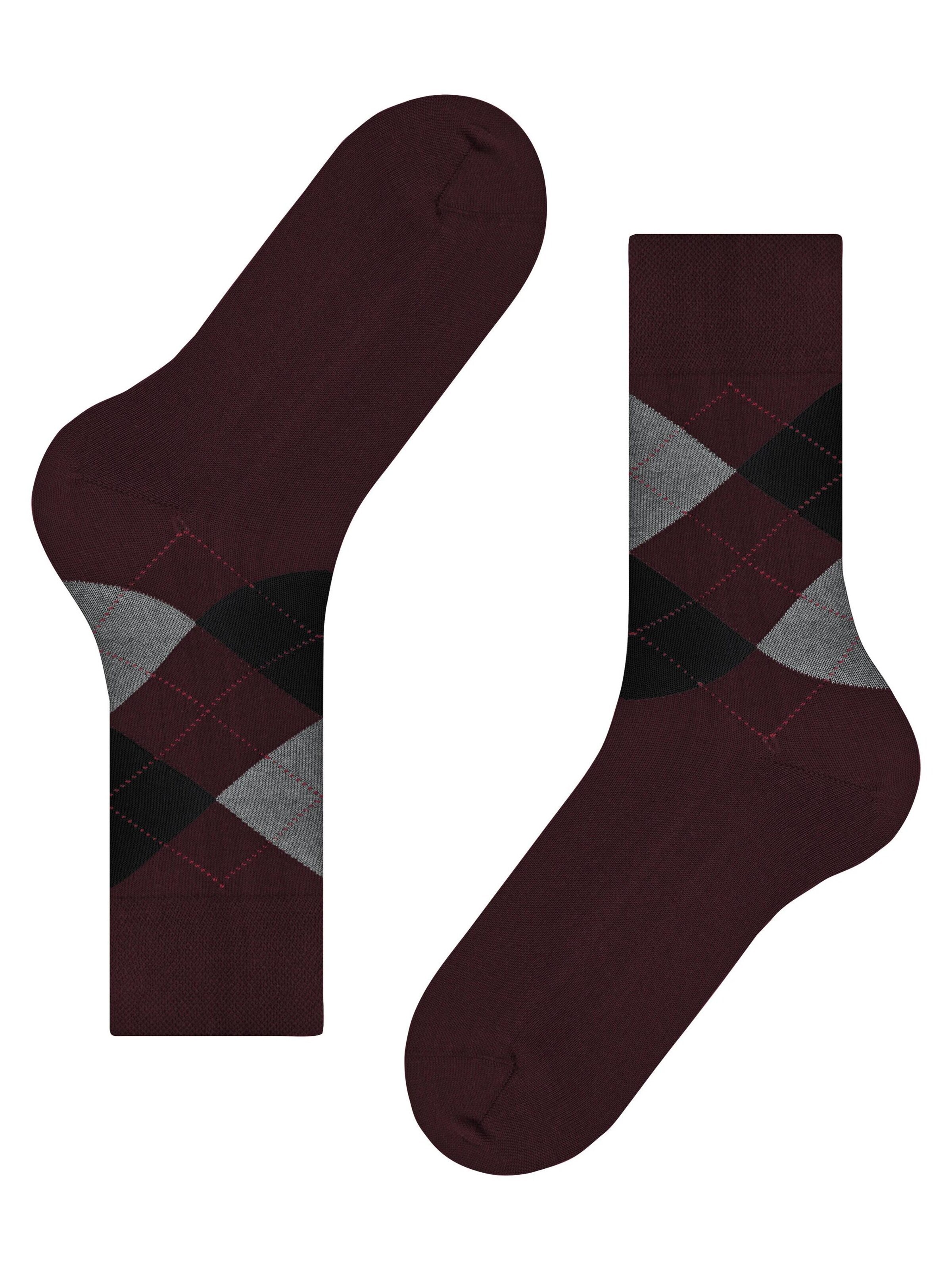 FALKE Socks 'Sensitive Argyle' in Red