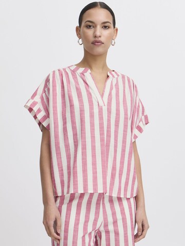 Camicia da donna 'IHLOLIA' di ICHI in rosa: frontale