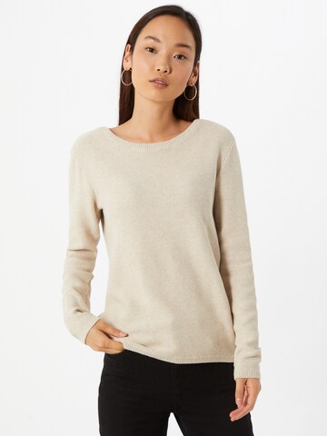 TOM TAILOR Sweater in Beige: front