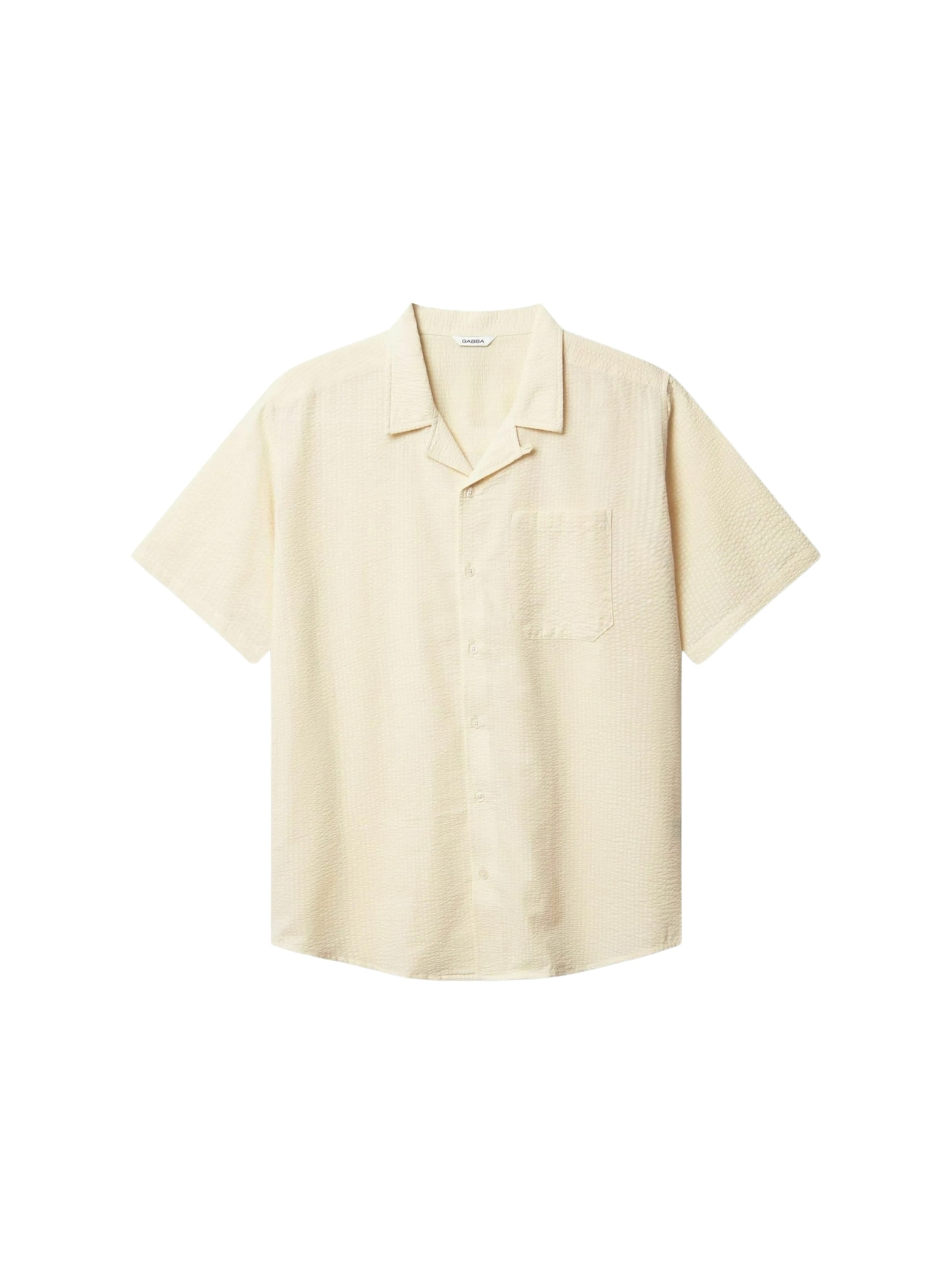 Camicia 'Timo' di GABBA in beige: frontale