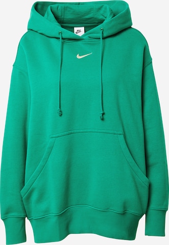 Nike Sportswear Μπλούζα φούτερ 'Phoenix Fleece' σε πράσινο: μπροστά