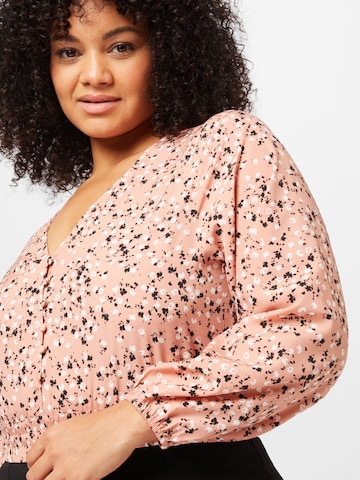 ABOUT YOU Curvy Bluse 'Rika' in Pink