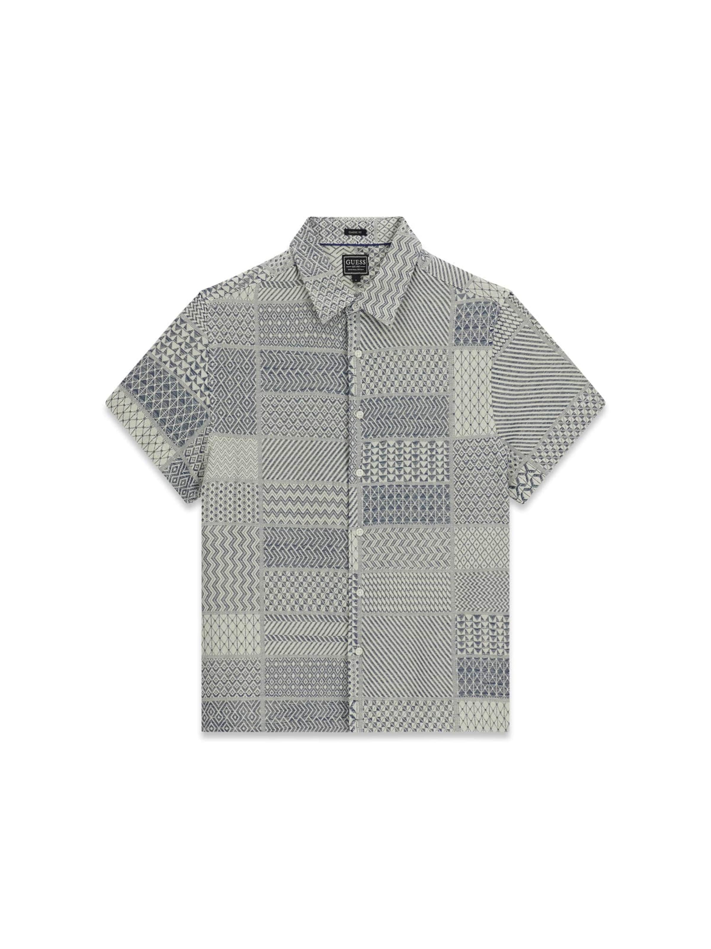 GUESS Regular Fit Hemd in Blau: Vorderseite