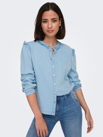 ONLY Blouse 'LUKA' in Blauw: voorkant