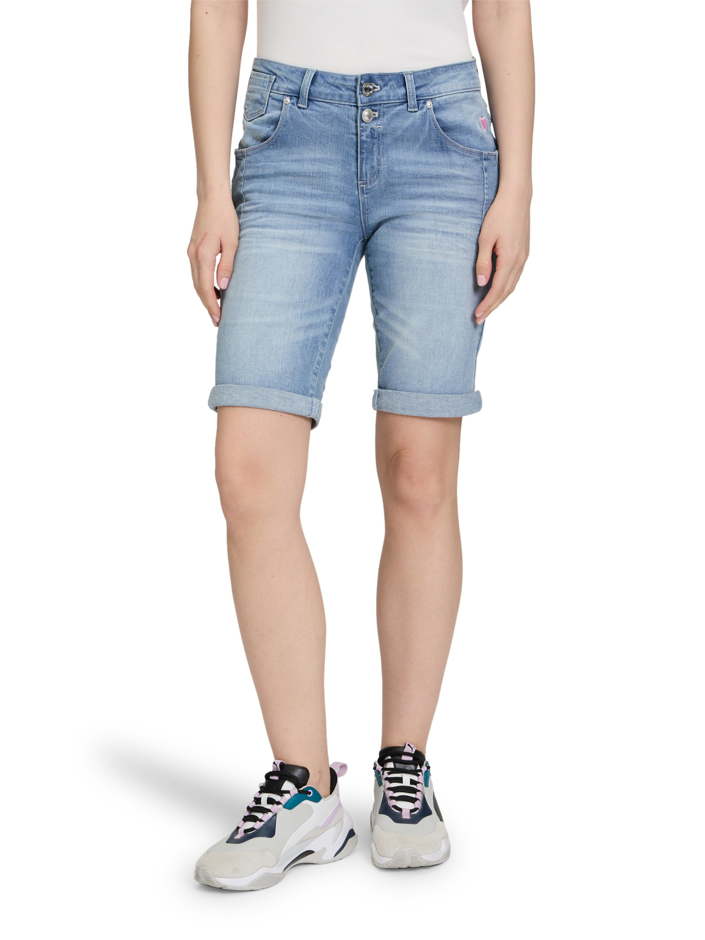 Cartoon Skinny Broek in Blauw: voorkant