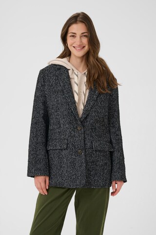 Cream Blazer 'Olina' in Black: front