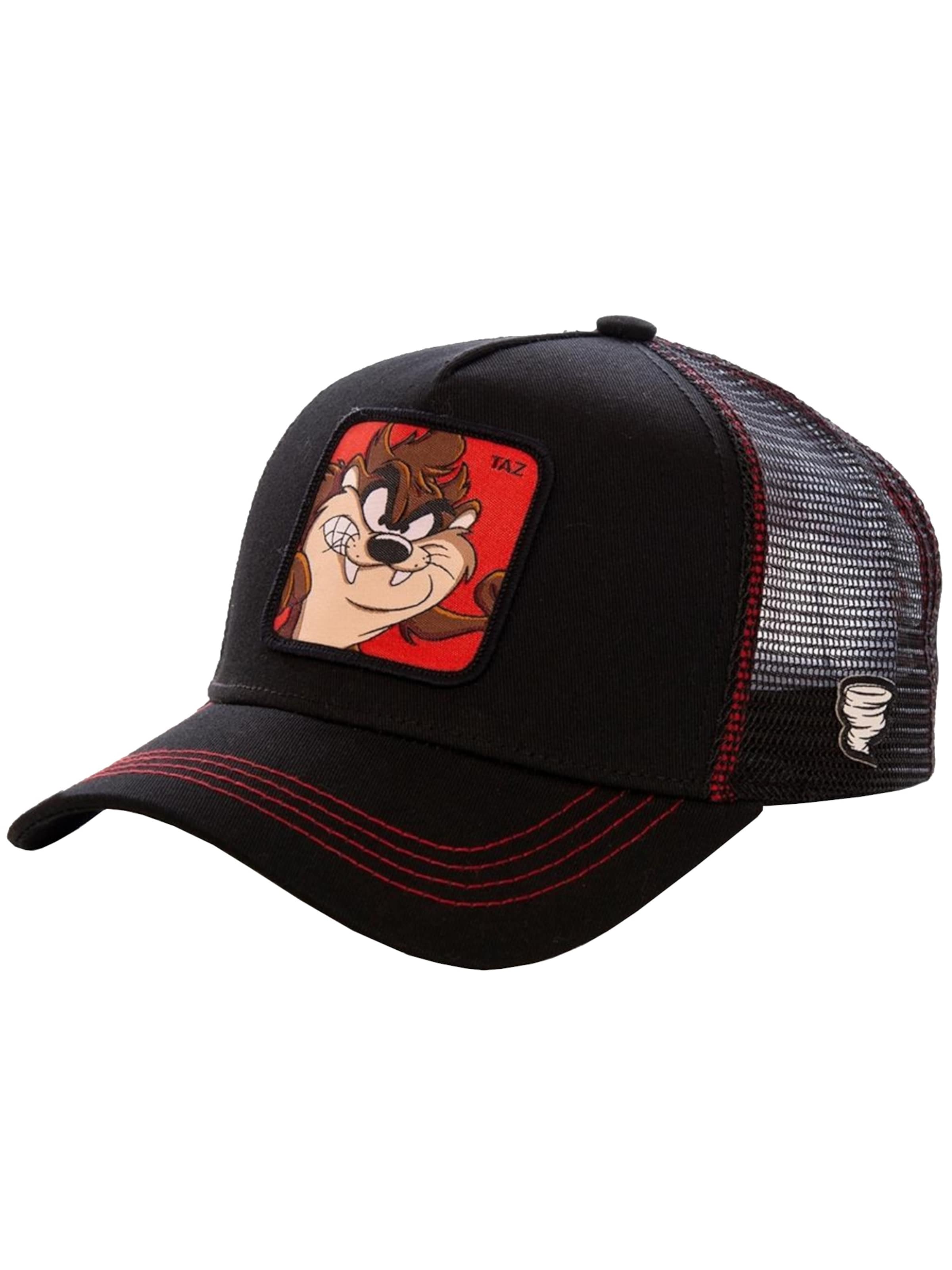 Capslab Cap 'Capslab Freegun Looney Tunes Trucker Cap' in Black: front