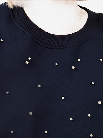 Bianco Lucci Sweatshirt in Blau