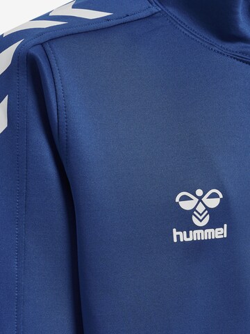 Hummel Athletic Zip-Up Hoodie 'Core Xk Poly' in Blue