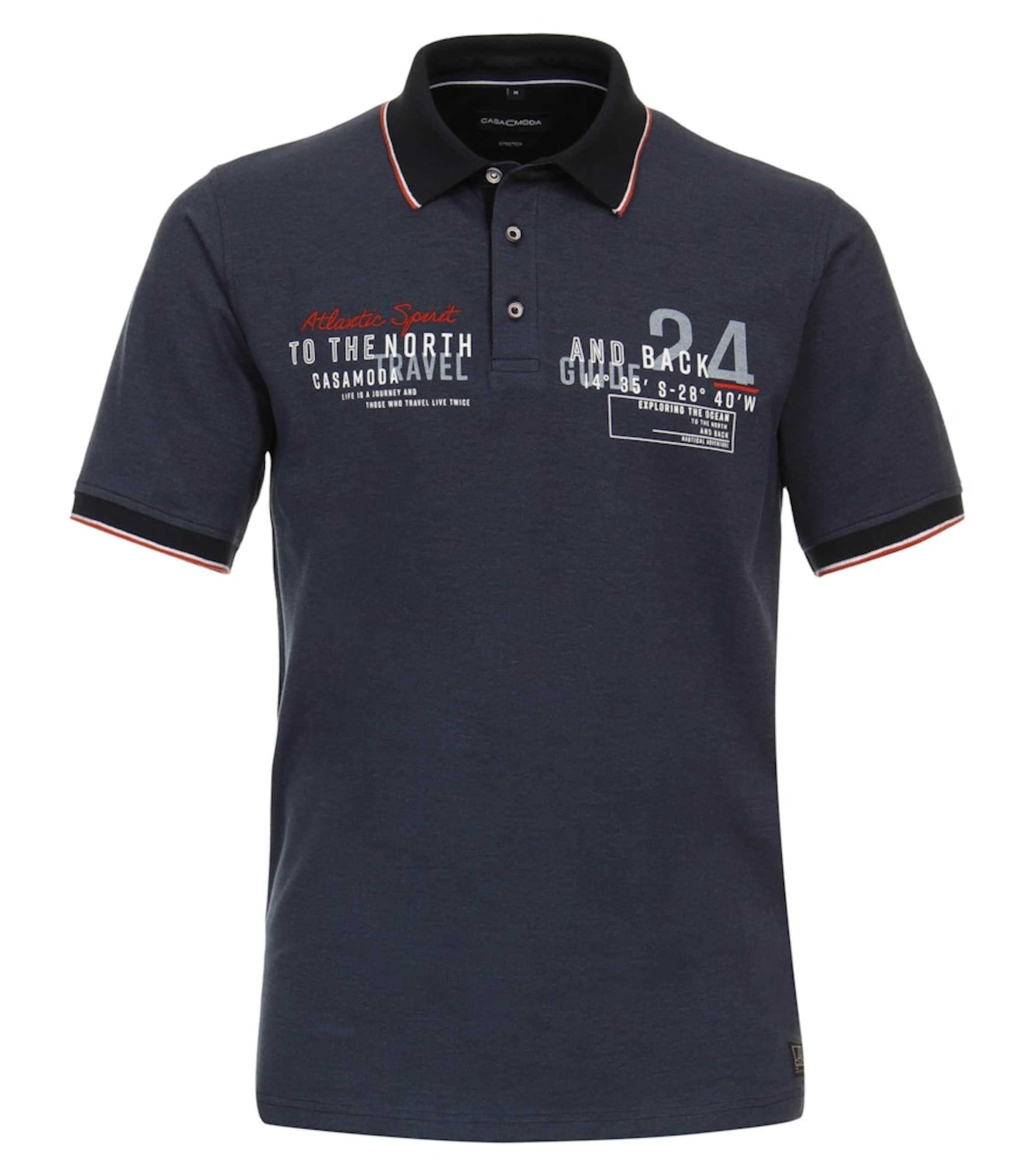 CASAMODA Poloshirt in Blau: Vorderseite