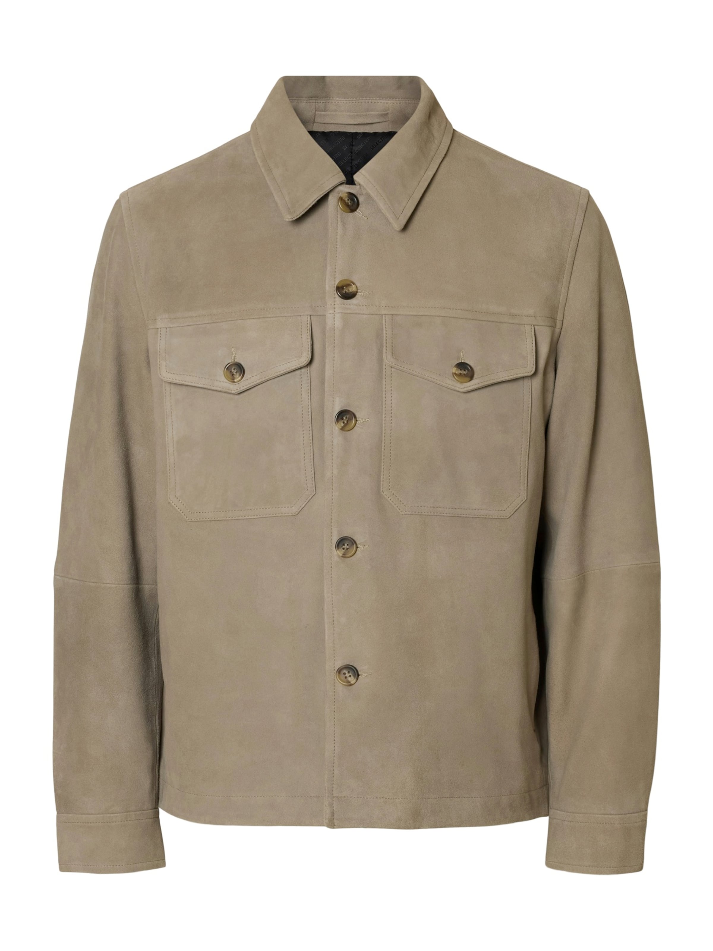 SELECTED Between-Season Jacket 'SLHTHOM' in Beige: front