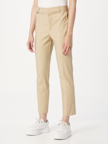 Lauren Ralph Lauren Slim fit Trousers with creases 'LAKYTHIA' in Beige: front