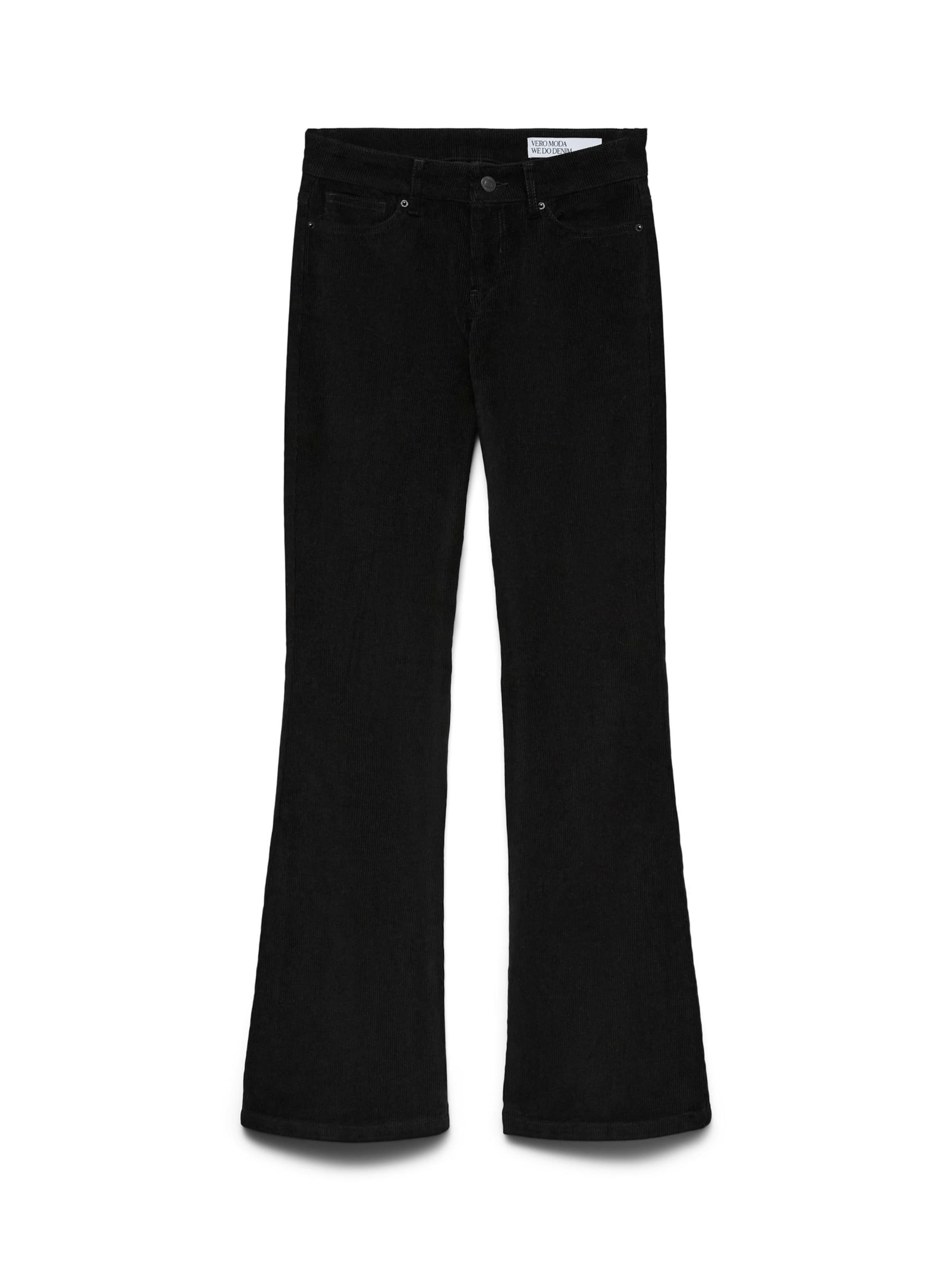VERO MODA - Acampanado Pantalón 'VMSIGI' en negro: frente