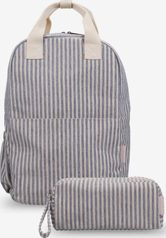 Høyde Rucksack in Blau: Vorderseite