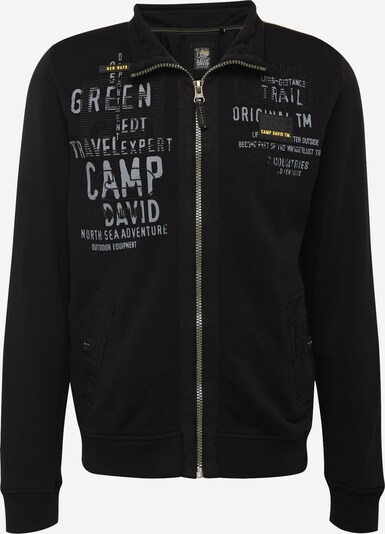 CAMP DAVID Bluza rozpinana w kolorze czarny / białym, Podgląd produktu