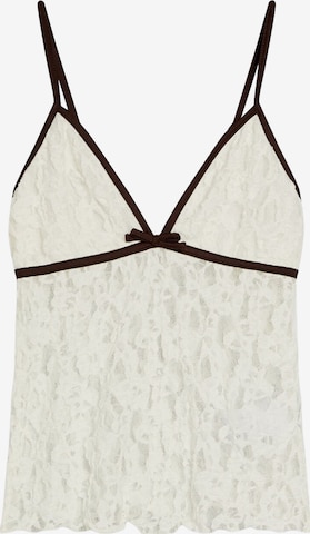 Haut Bershka en blanc : devant