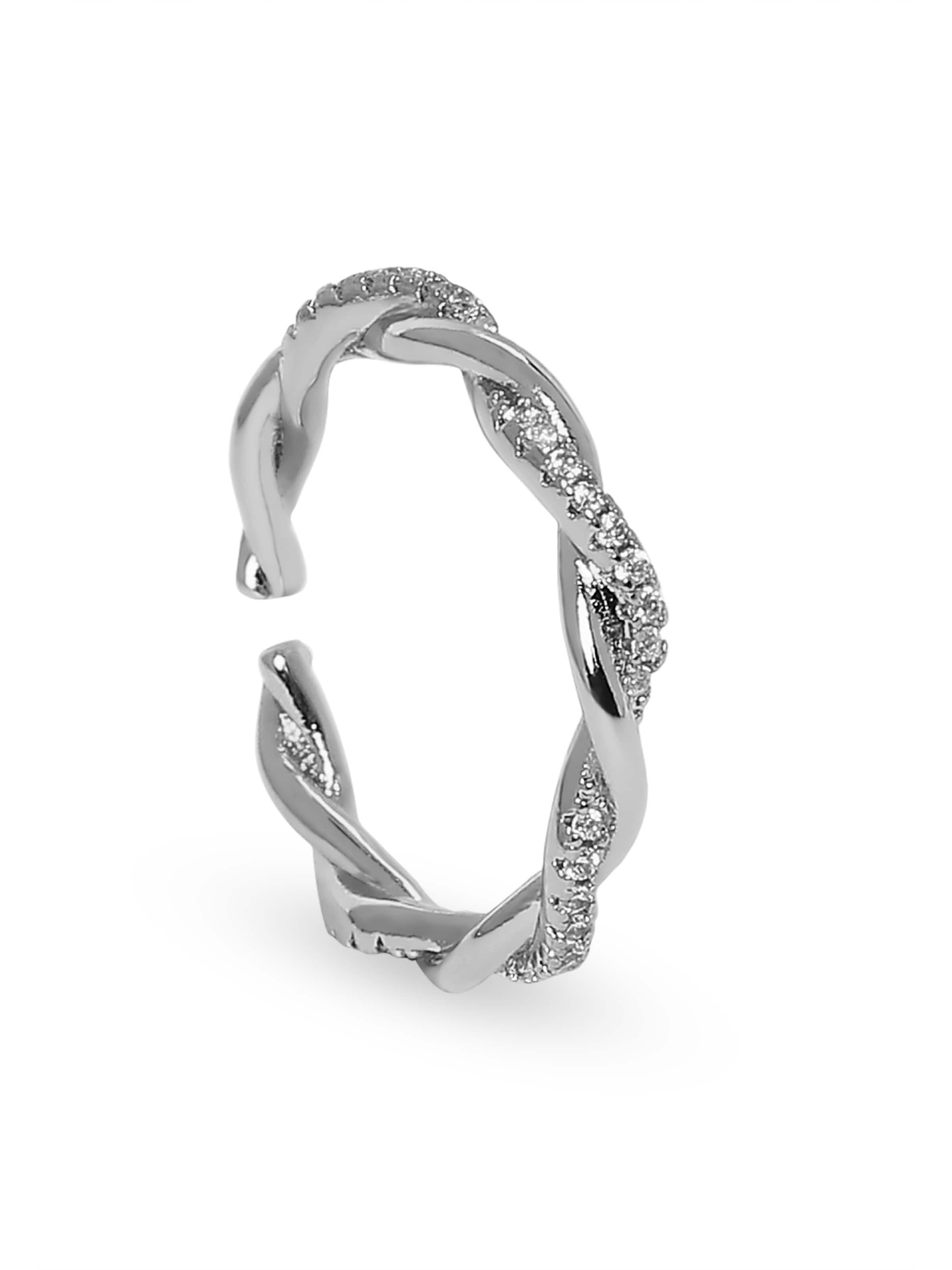 MISH Ring 'Esmeralda' in Silber: Vorderseite