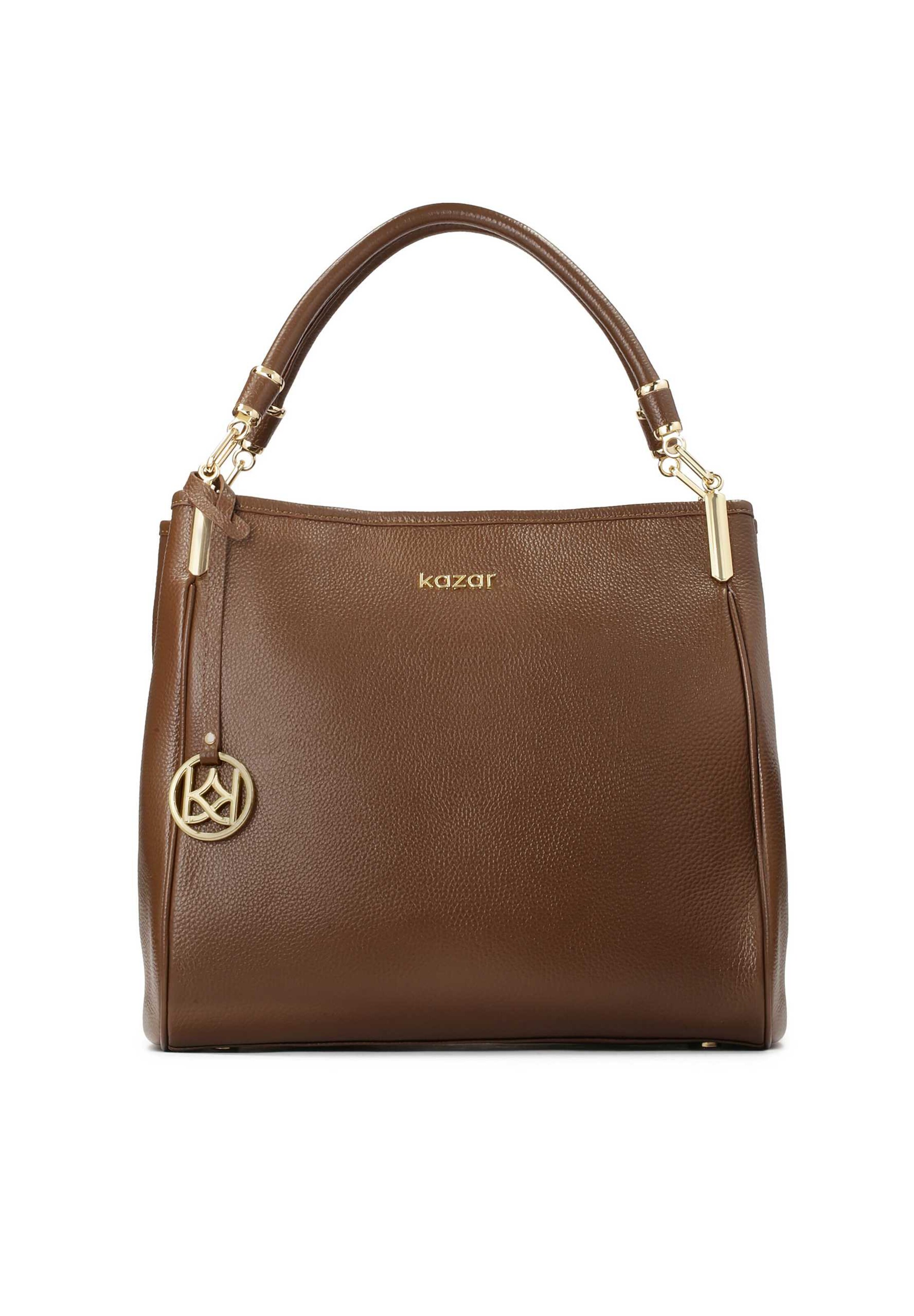 Kazar Ročna torbica | rjava barva: sprednja stran