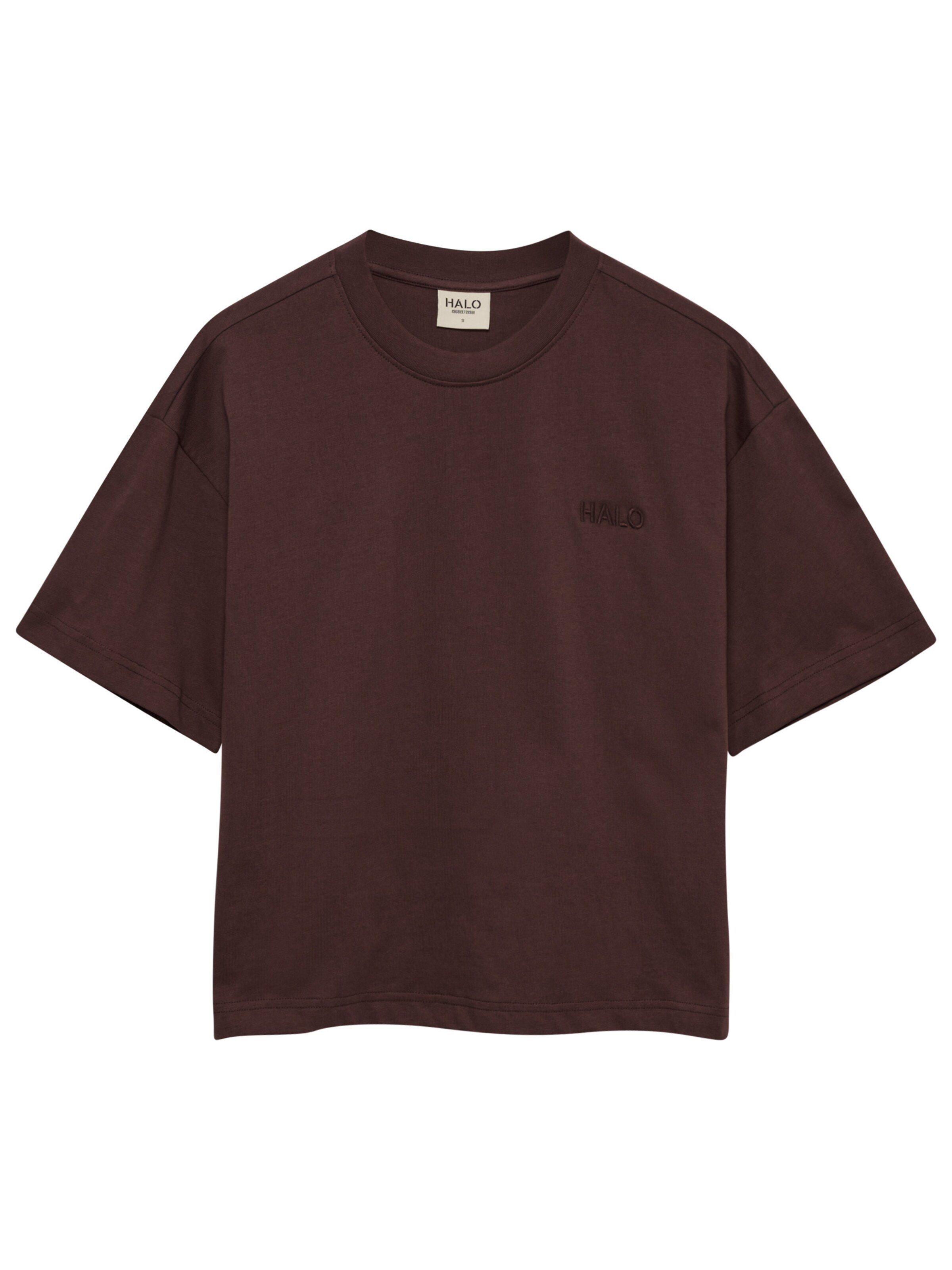 HALO Shirt in Bruin: voorkant