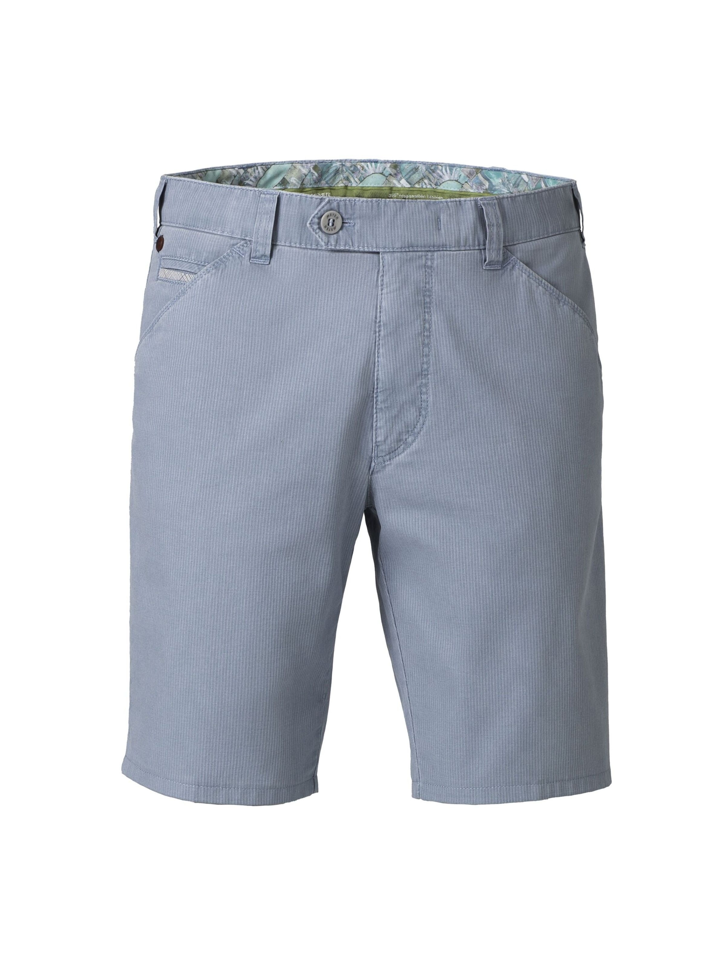 MEYER Slim fit Chino Pants 'Chicago' in Blue: front