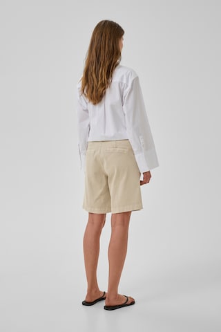 My Essential Wardrobe Loosefit Bukser med fals i beige