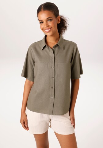 Aniston CASUAL Bluse in Grau: Vorderseite