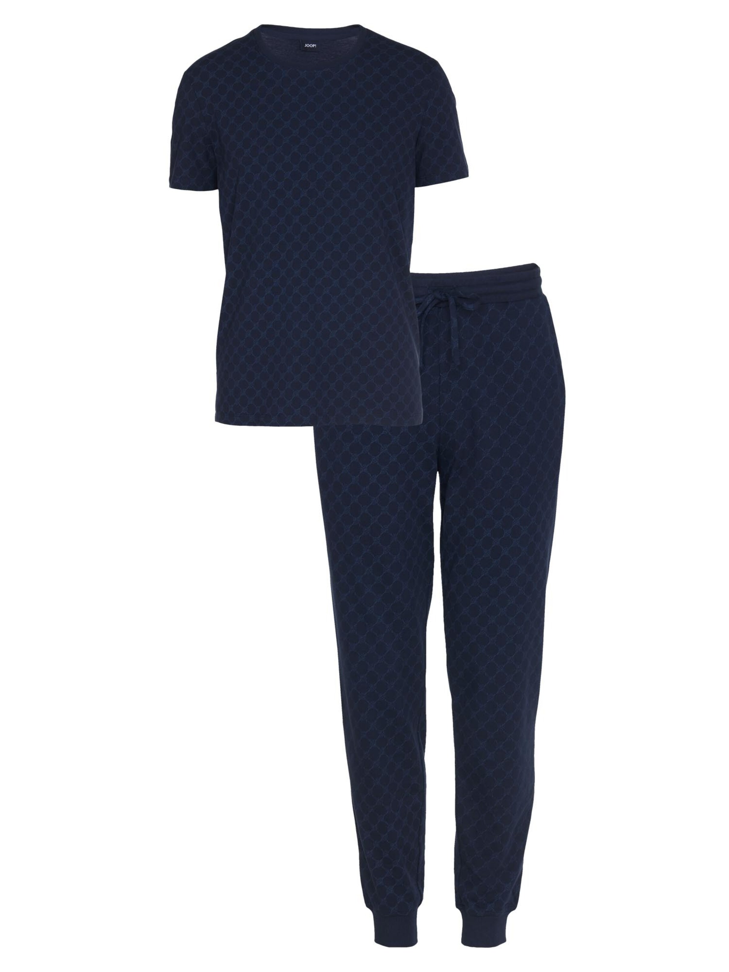 JOOP! Pajama short 'Leisure' in Blue: front