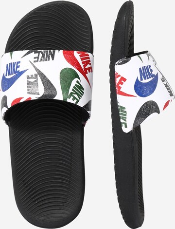 Flip-flops 'Kawa' de la NIKE pe alb