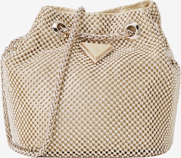 auksinė GUESS Sutraukiama rankinė 'ZALINA POUCH': priekis