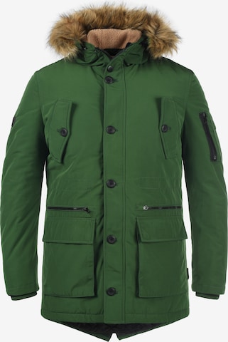INDICODE JEANS Winter parka 'Ruffy' in Green: front