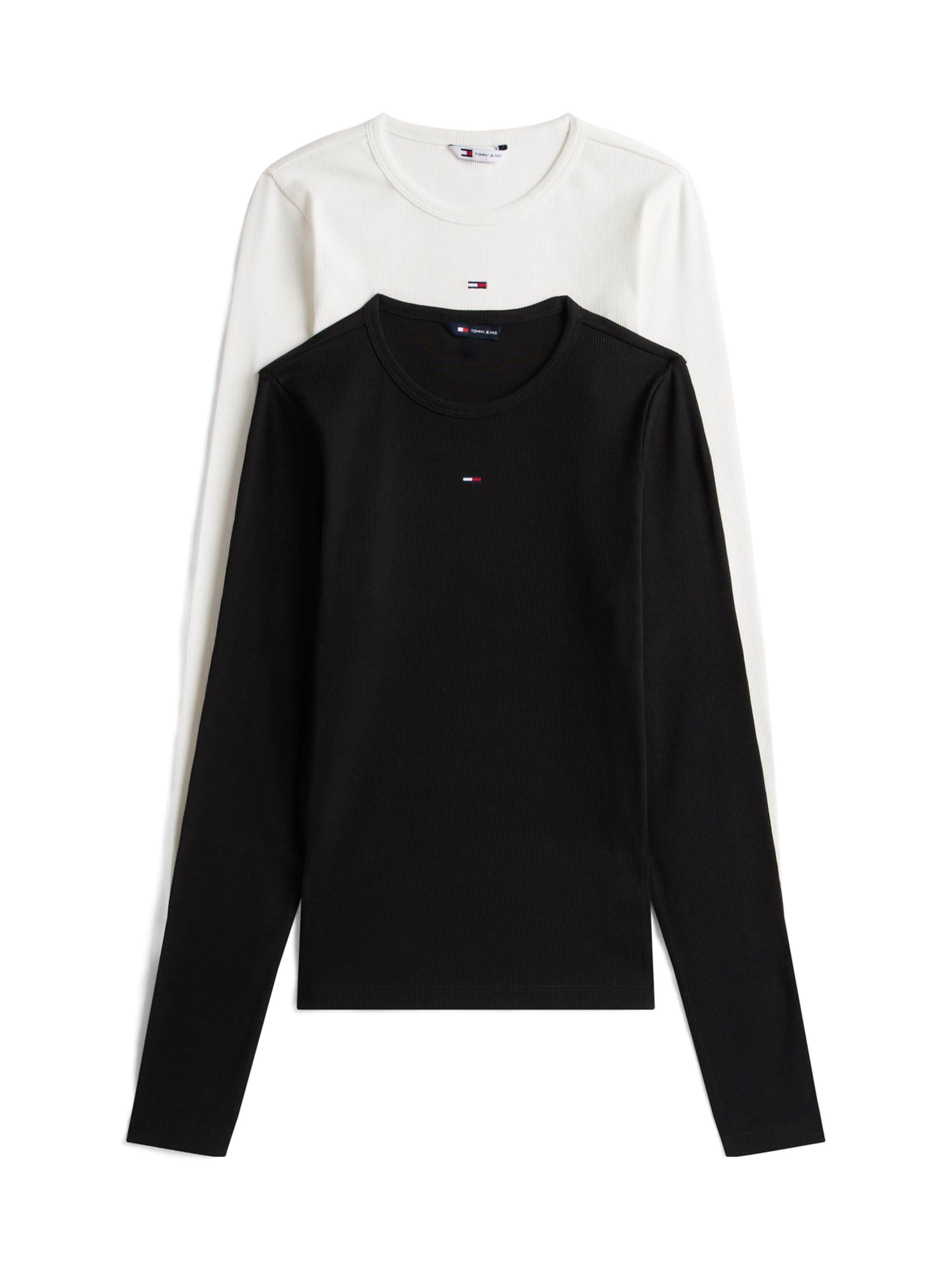 Tommy Jeans Μπλουζάκι 'Essential' σε μαύρο: μπροστά