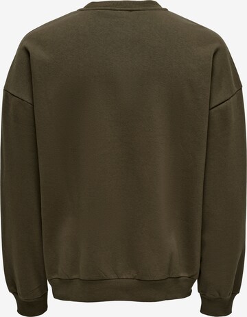 Only & Sons Sweatshirt 'CERES' in Green