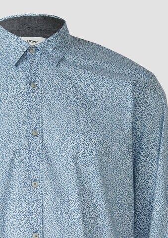 s.Oliver Men Big Sizes Slim Fit Hemd in Blau