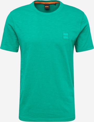 BOSS Orange Shirt 'Tegood' in Green: front