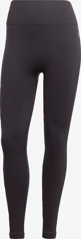 Pantalon de sport 'Seamless' ADIDAS PERFORMANCE en noir : devant