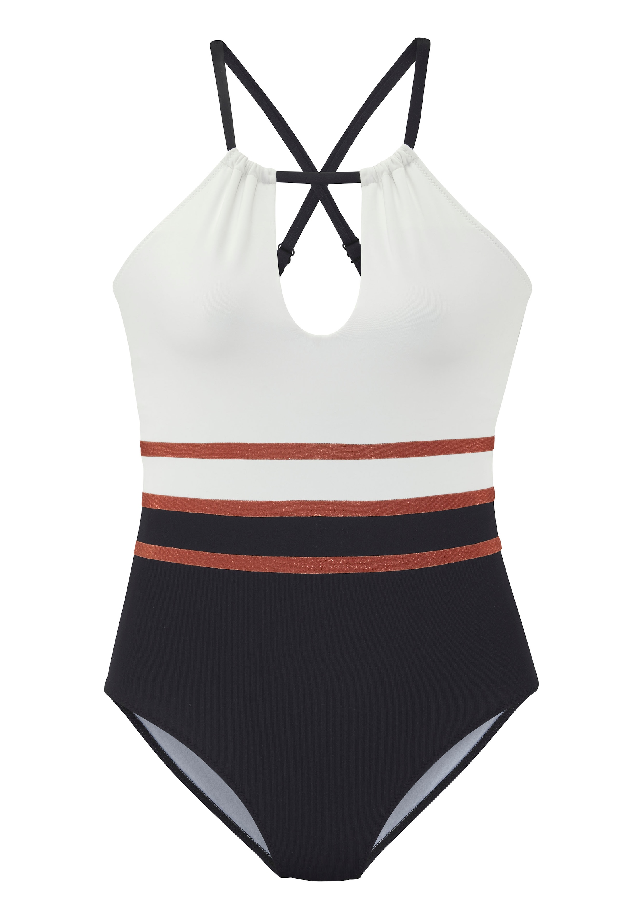 LASCANA Бюстие Бански костюм в черно: отпред