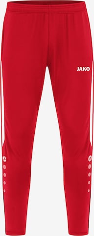 JAKO Workout Pants in Red: front