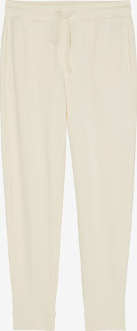 Marc O'Polo Tapered Trousers in White: front